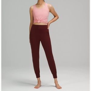 Lululemon Align Jogger Cassis 10 NWT wine red full length